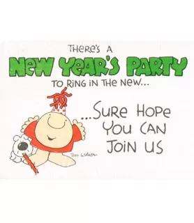 Ziggy 'Happy New Year' Vintage 1978 Invitations w/ Envelopes (8ct)