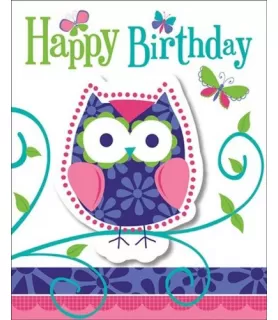 Patchwork Owl Invitations w/ Envelopes (8ct)