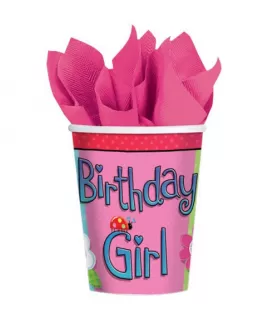 Garden Girl 9oz Paper Cups (8ct)