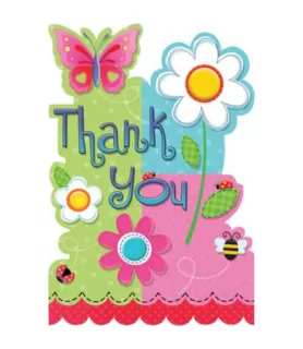 Garden Girl Thank You Notes w/ Envelopes (8ct)