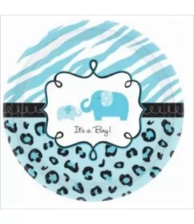 Sweet Safari Boy Small Paper Plates (18ct)