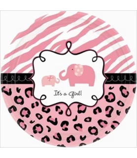 Sweet Safari Girl Small Paper Plates (18ct)