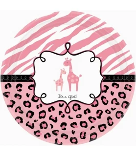 Sweet Safari Girl Large Paper Plates (18ct)