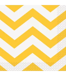 Yellow Chevron Small Napkins (16ct)