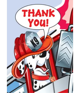 Rescue Vehicles 'Fire Engine Rescue' Thank You Notes w/ Envelopes (12ct)
