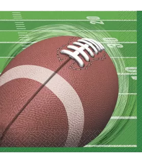 Football 'Spiral' Small Napkins (16ct)