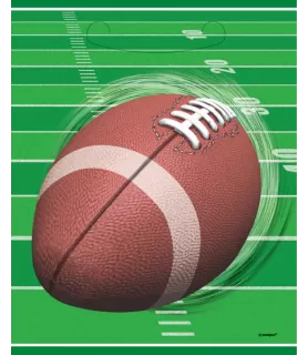 Football 'Spiral' Favor Bags (8ct) 