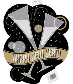 New Year's 'Bubbly' Cut-Out Decorations (4ct)