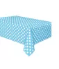 Powder Blue Polka Dots Plastic Table Cover (1ct) Powder Blue Polka Dots Plastic Table Cover (1ct)