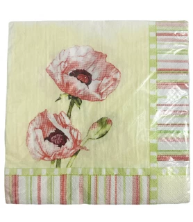 Poppy Trio Lunch Napkins (16ct)