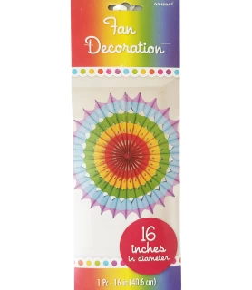 Rainbow Paper Fan Decorations (1ct)