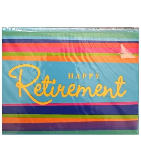 Retirement Stripes Invitations w/ Envelopes (8ct)