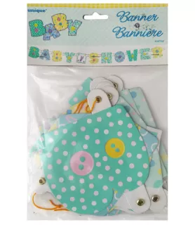 Baby Shower Mint Letter Banner (1ct)