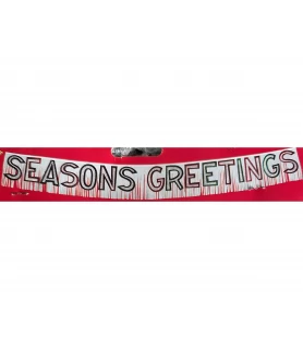 Christmas 'Seasons Greetings' Foil Letter Fringe Banner (1ct)