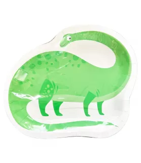 Dinosaur Shaped Paper Plates (8ct)