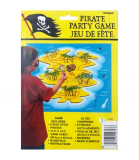 Pirate Party 'Treasure' Party Game Poster (1ct)