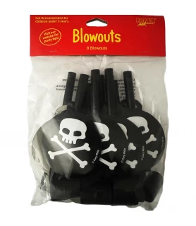  Pirate 'Buried Treasure' Blowouts / Favors (8ct)