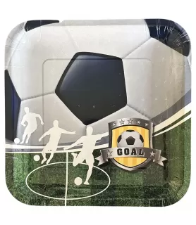 Team Sports Soccer Large Paper Plates (8ct)