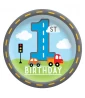 On The Road 1st Birthday Small Paper Plates (8ct) On The Road 1st Birthday Small Paper Plates (8ct)