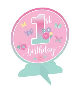 Butterfly Garden 1st Birthday Table Centerpiece (1ct)