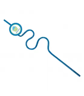 1st Birthday 'Sweet Lil' Cupcake Boy' Plastic Silly Straws (12ct)