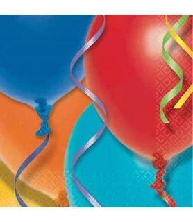 Happy Birthday 'Balloon Celebration' Small Napkins (16ct)