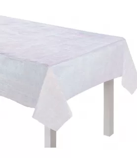 Birthday 'Luminous' Iridescent Plastic Tablecover (1ct)