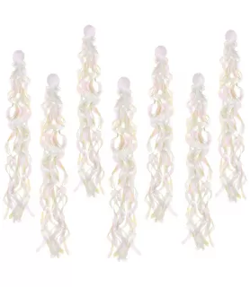 Birthday 'Luminous' Iridescent Swirl Hanging Decorations (10pc)