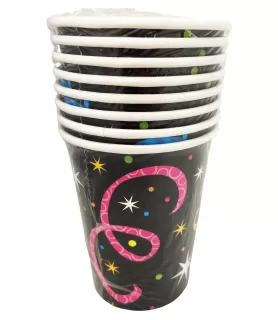 New Year Jazz 9oz Paper Cups (8ct)