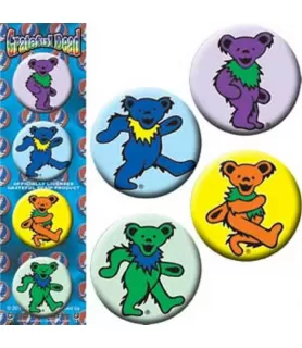 Grateful Dead Buttons / Favors (4ct)