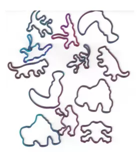 Animal Rubber Stretch Bracelets (12ct)
