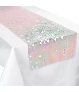 Birthday 'Luminous' Iridescent Sequin Table Runner (1ct)