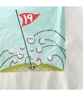 Adult Birthday Vintage '19TH Hole' Small Napkins (16ct)