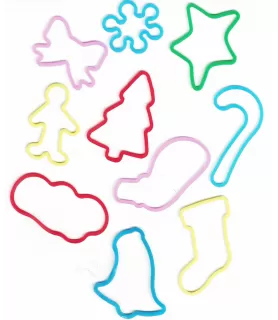 Holiday Rubber Stretch Bracelets (10ct)