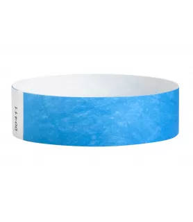 Bright Blue Event Paper Wristbands (100ct)