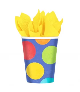 Happy Birthday 'Birthday Fever Fun' 9oz Paper Cups (8ct)
