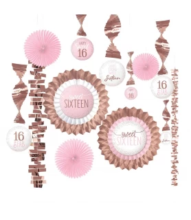 Sweet 16 'Blush' Deluxe Decorating Kit (13pc)