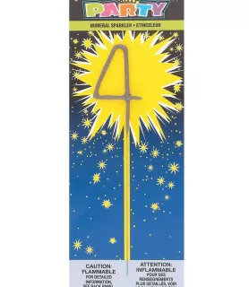 Numeral Sparkler 'Four' Candle (1ct)