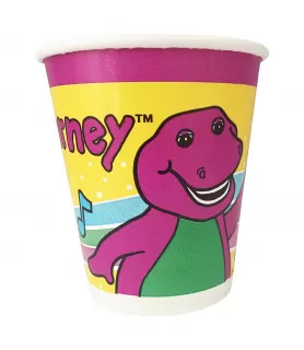 Barney 1995 Vintage 7oz Paper Cups (8ct)