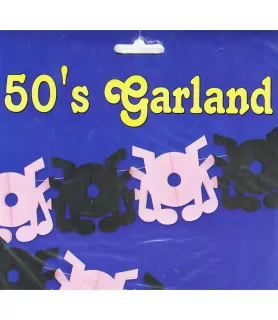 Vintage Rock And Roll Paper Garland (12ft)