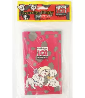 Disney 101 Dalmatians Vintage Invitations w/ Envelopes (6ct)