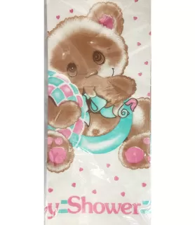  Baby Shower Vintage 'Cuddles' Paper Tablecover (1ct)