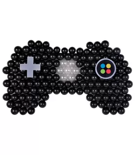 Video Game Controller Air-Filled Sculpted Latex Balloon Backdrop Kit (1ct)