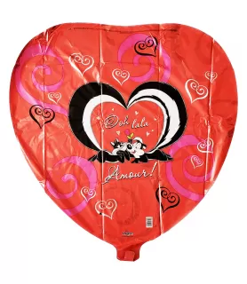Looney Tunes 'Pepe and Penelope Love' Jumbo Heart Shaped Foil Mylar Balloon (1ct)
