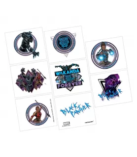 Black Panther 'Wakanda Forever' Temporary Tattoos / Favors (1 sheet)