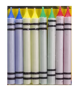Crayon Shaped Birthday Cake Candles (24ct)