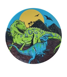 Prehistoric Dinosaurs Flat Plastic Cake Topper (1pc)