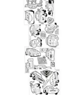 Disney Cars Color Your Own Stickers (4sheets)