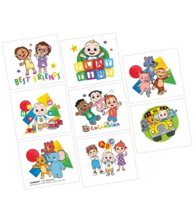CoComelon Temporary Tattoos / Favors (1 sheet)