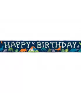 Dino-Mite Birthday Foil Banner (1ct)